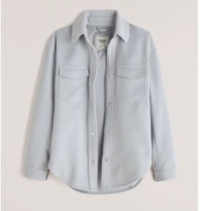 Blue grey Abercrombie shirt jacket